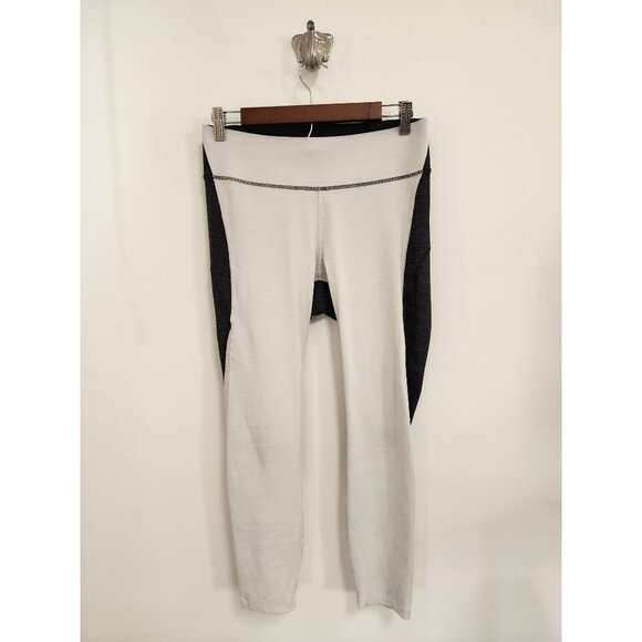 Outdoor Voices Tech Sweat black white 7/8 zoom active leggings L - Picture 1 of 4